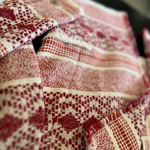 LOFT burgundy and white blazer - Picture 11 of 14